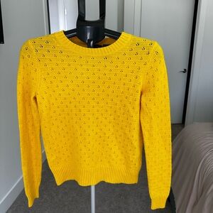 JCREW Yellow Knit Sweater